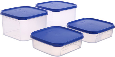 

Tupperware - 7600 ml Plastic Grocery Container(Pack of 4, Blue, White)