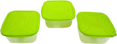 

Velgo - 1200 ml Plastic Grocery Container(Pack of 3, Green)