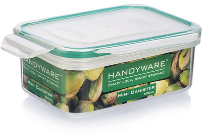 34% OFF on Handyware Mini Canister - 500 ml Plastic Grocery Container(Clear) 34% OFF on Handyware Mini Canister - 500 ml Plastic Grocery Container(Clear)