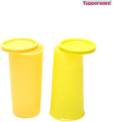 

Tupperware - 1100 ml Plastic Grocery Container(Pack of 2, Red, White)