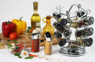 

Chrome Food Storage(Clear, Silver)
