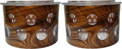 

Golddust Selfie Dry Fruit Serving - 400 ml Plastic Grocery Container(Pack of 2, Brown, Clear)