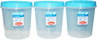 43% OFF on Chetan 3 Pc Twist Lock - 10000 ml Plastic Grocery Container(Pack of 3, Blue) 43% OFF on Chetan 3 Pc Twist Lock - 10000 ml Plastic Grocery Container(Pack of 3, Blue)