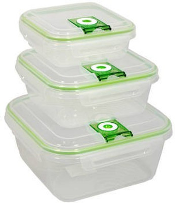 

GKW GKW Smart - 500 ml PP (Polypropylene) Grocery Container(Pack of 3, Green)
