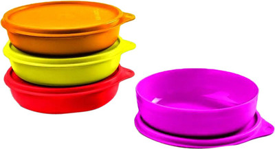 

Tupperware Twinkle Bowl - 450 ml Plastic Grocery Container(Pack of 4, Multicolor)