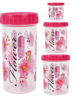 

Stylobby - 2000 ml, 1100 ml, 500 ml, 250 ml Polypropylene Grocery Container(Pack of 4, Red)
