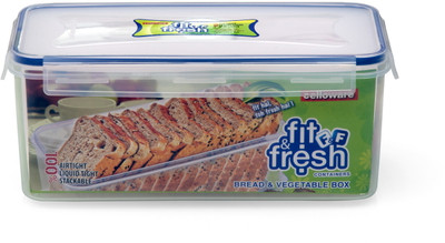 

Cello Fit & Fresh Bread Storage Container - 300 ml, 500 ml, 800 ml Plastic Grocery Container(Clear)