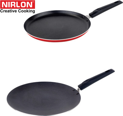 NIRLON COMBO SET Non-Stick Coated Cookware Set(PTFE (Non-stick), Aluminium, 2 - Piece)