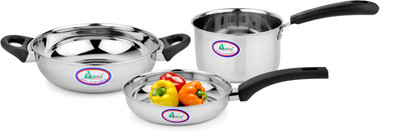 

Airan Induction Bottom Cookware Set(Stainless Steel, 3 - Piece)