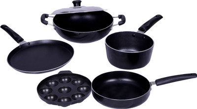 

KG Star KG STAR NONSTICK COMBO 6 PCS Cookware Set(Aluminium, 6 - Piece), Multicolor