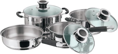 Vinod 4 Pc Masterchef Induction Bottom Cookware Set(Stainless Steel, 4 - Piece)