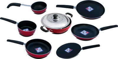 

KG Star KG STAR 8 PCS COMBO Cookware Set(Aluminium, 8 - Piece), Multicolor