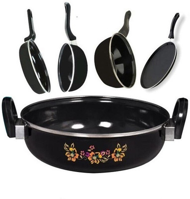 

B.P.I Induction Bottom Cookware Set(PTFE (Non-stick), 5 - Piece), Black