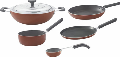 

Brilliant 6pc Non-stick Cookware Set(Aluminium, 6 - Piece), Red