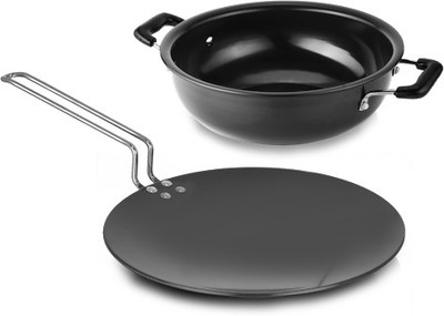 

Sumeet Hardanodised Fantastic -4 Cookware Set(Aluminium, 2 - Piece), Black