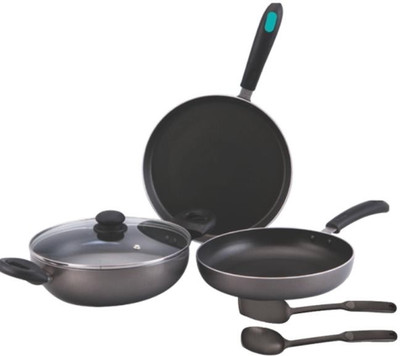 Quba Innova Induction Bottom Cookware Set(Stainless Steel, 5 - Piece) Quba Innova Induction Bottom Cookware Set(Stainless Steel, 5 - Piece)