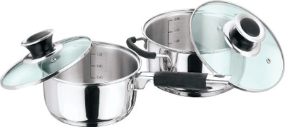 

Vinod Masterchef Induction Bottom Cookware Set(Stainless Steel, 1 - Piece), Silver