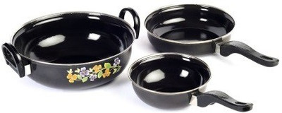 

DCH Induction Bottom Cookware Set(Stainless Steel, 3 - Piece), Black