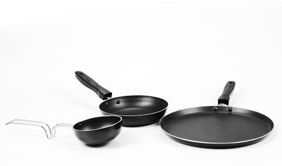 

Sumeet Nonstick Triumph Cookware Set(Aluminium, 3 - Piece), Black