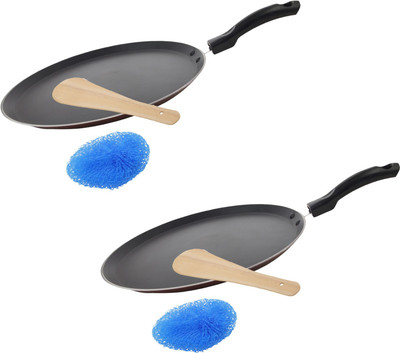 

Buyer non stick dosa tawa 31 cm pack 2 Cookware Set(Aluminium, 1 - Piece), Maroon