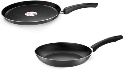 

Pigeon 12343_12342 Cookware Set(Aluminium, 2 - Piece), Black