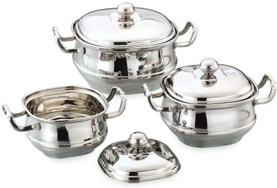 

Airan Induction Bottom Cookware Set(Stainless Steel, 3 - Piece)