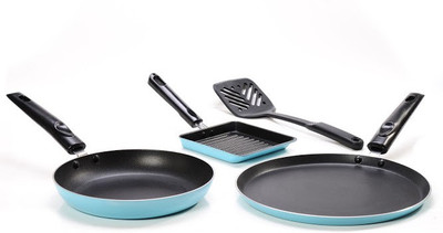 

Sumeet Nonstick Breakfast Cookware Set(Aluminium, 4 - Piece), Blue