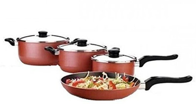 

Premier Cookware Set(Aluminium, 7 - Piece), Blue