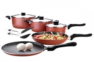 

Premier Cookware Set(Aluminium, 10 - Piece), Red