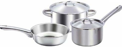 Pigeon Innoply Cookware Set(Stainless Steel, 5 - Piece), Silver