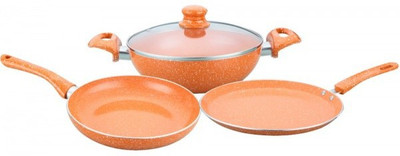 

Wonderchef Tangerine Induction Bottom Cookware Set(Ceramic, 3 - Piece), Orange