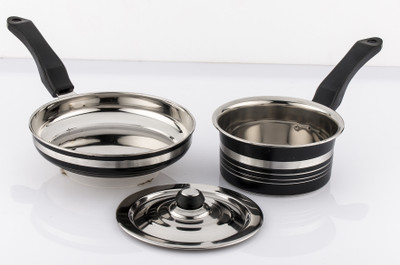 61% OFF on Mahavir Metallic Induction & Lpg Compatible Induction Bottom Cookware Set(Stainless Steel, 3 - Piece) 61% OFF on Mahavir Metallic Induction & Lpg Compatible Induction Bottom Cookware Set(Stainless Steel, 3 - Piece)