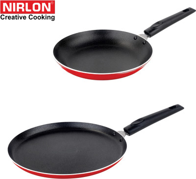 NIRLON COMBO SET Non-Stick Coated Cookware Set(PTFE (Non-stick), Aluminium, 2 - Piece)