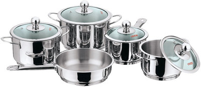 

Vinod Induction Bottom Cookware Set(Stainless Steel, 5 - Piece)