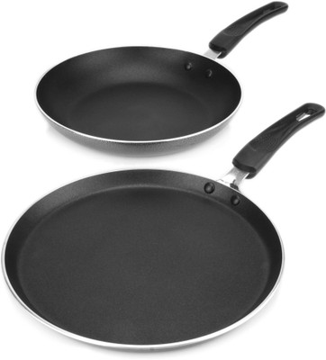 

Kreme Induction Bottom Cookware Set(PTFE (Non-stick), 2 - Piece), Grey