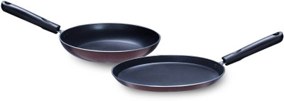 

Brilliant 2pcs Non-Stick Copper Hammertone Cookware Set(Aluminium, 2 - Piece), Maroon
