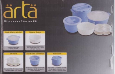 

Arta Cookware Set(Polypropylene, 5 - Piece), Blue;white