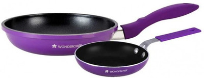 

Wonderchef 2 Pc Elite FM Set Induction Bottom Cookware Set(Aluminium, PTFE (Non-stick), 2 - Piece), Purple