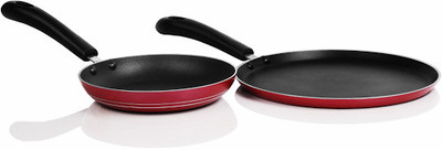 

Sumeet Nonstick Fantastic - 4 Cookware Set(Aluminium, 2 - Piece), Black;red