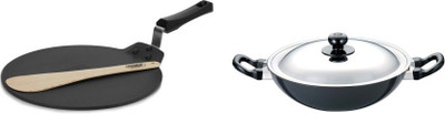 Hawkins Combo -Futura Nonstick Dosa Tawa 28 cm and Futura Nonstick Kadhai 2.5 L Cookware Set(PTFE (Non-stick), 2 - Piece) available at flipkart for Rs.2360