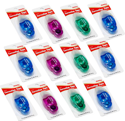 

Oddy Tape 12 ml 5 6mm Correction Tape(Set of 12, Multicolor)