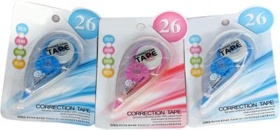 

Homeshopeez Executive 5 mm Correction Tapes - Set of 3(Set of 3, Multicolor)