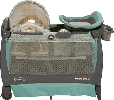 

Graco Pack 'n Play Playard with Cuddle Cove Rocking Seat - Winslet Cot(Multicolor)