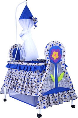 

Delia Swinging Cradle Bassinet(Blue)