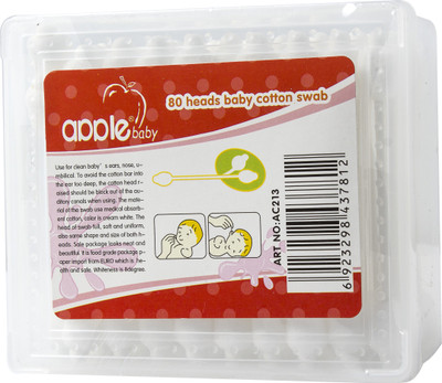 

Apple Baby Cotton Swab(Pack of 80)