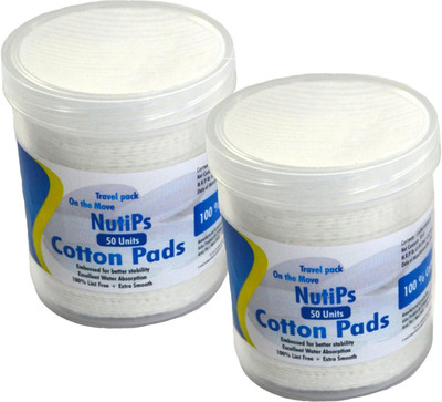 

Nutips Cotton Pads Pack of 2(100 Units)