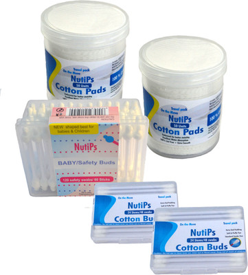 

Nutips Cotton Baby Care Pack ( Pack of 5)(Pack of 208)