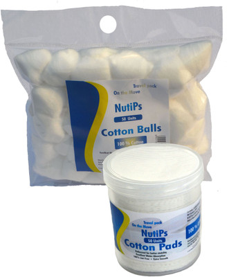 

Nutips Cotton Pads 50U + Nutips Cotton Balls 50U (Pack of 2)(50 Units)