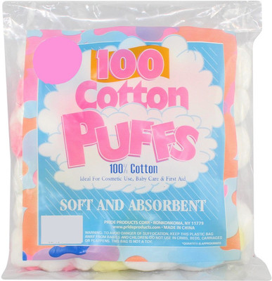 

Ear Lobe & Accessories Premium Cotton Puffs(Pack of 100)