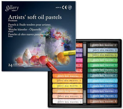 

Mungyo Gallery Artists' Round Shaped Soft Oil Pastels Crayons(Set of 1, Assorted)